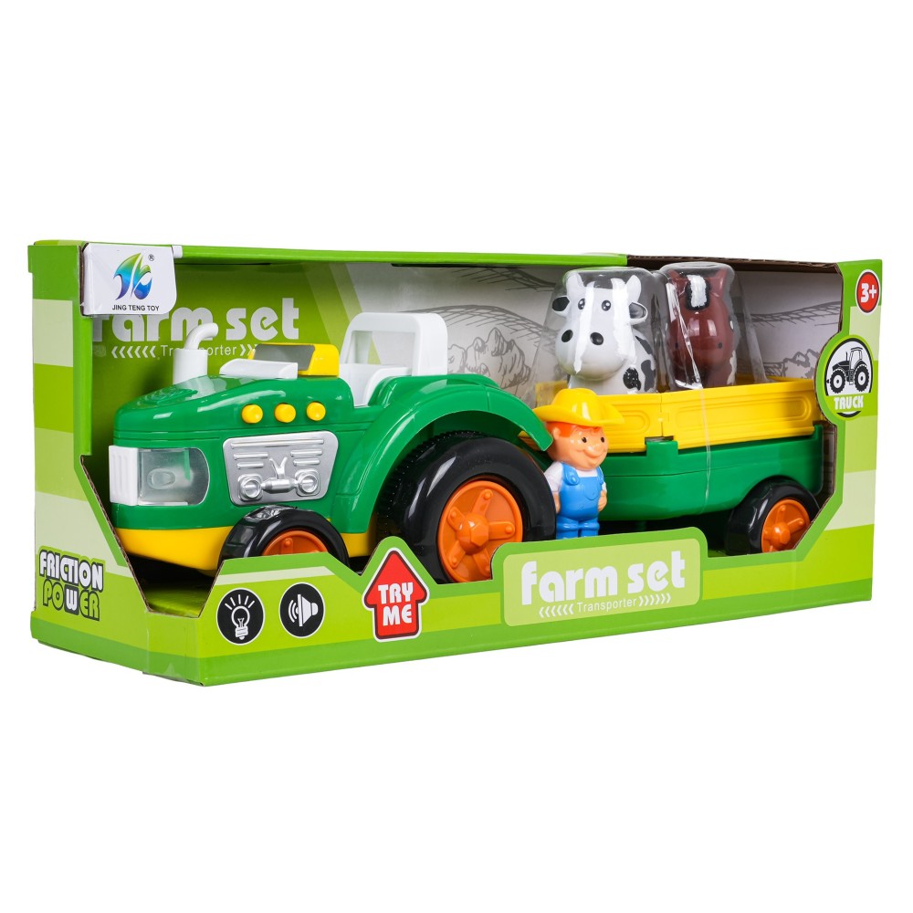 JOKO Traktor na batérie so zvieratkami, svetlom a zvukom