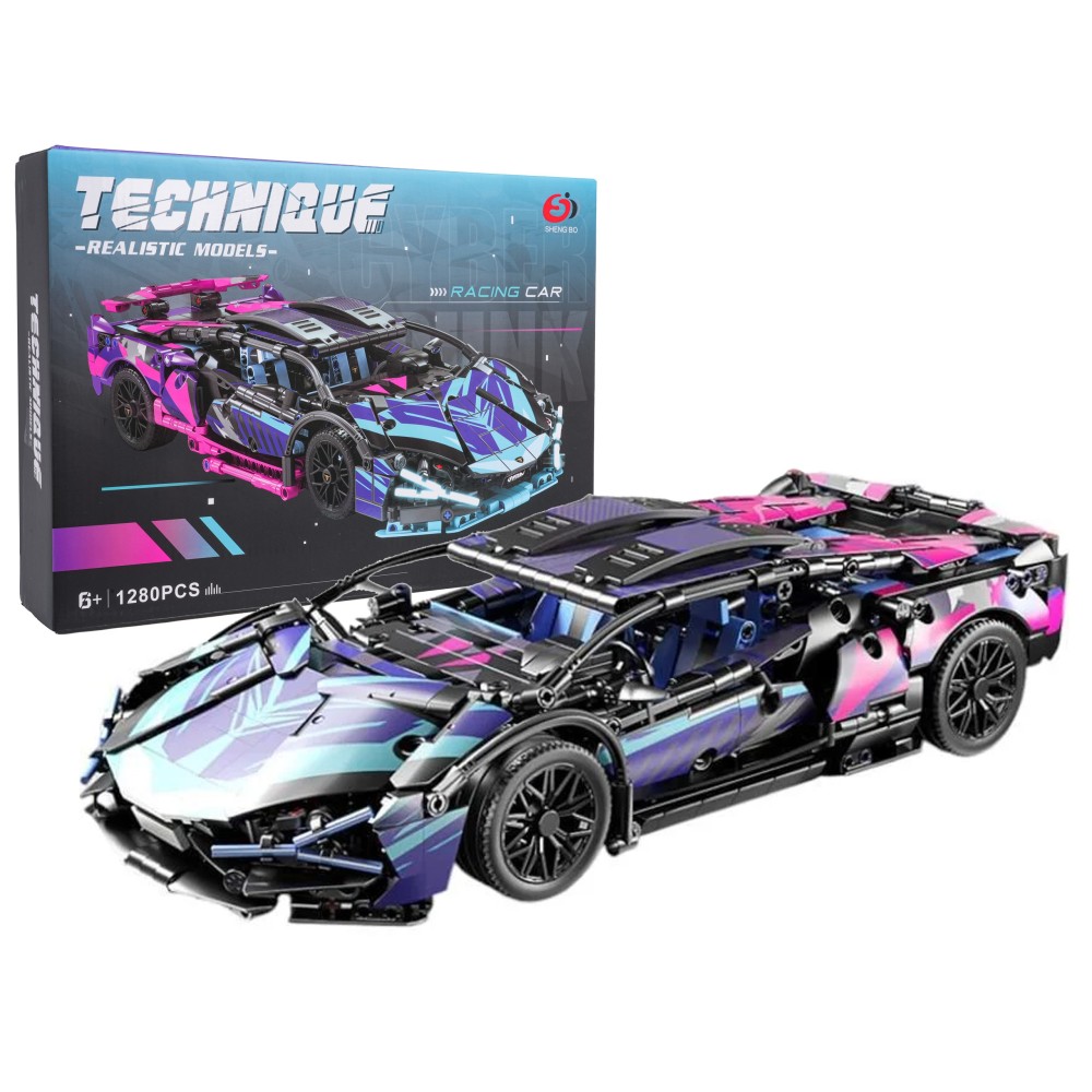 JOKO Technická Stavebnica Športové auto 1280ks, čierne