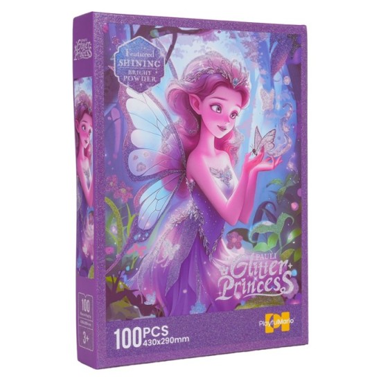 JOKO Trblietavé Puzzle Fialová Víla s Krídlami 100ks 