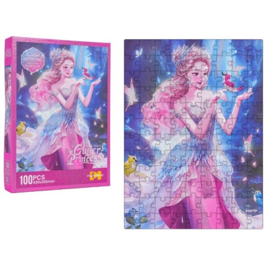 JOKO Trblietavé Puzzle Ružová Princezná 100ks