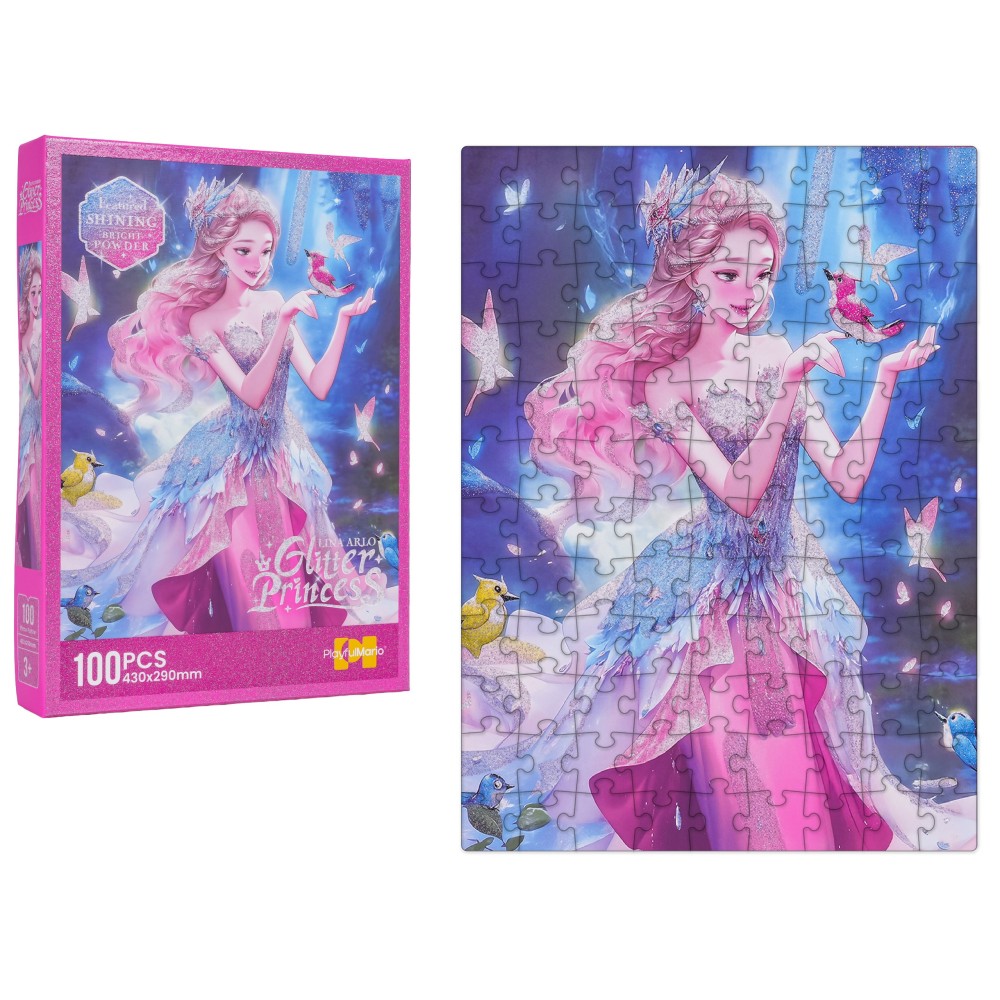 JOKO Trblietavé Puzzle Ružová Princezná 100ks