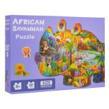 JOKO Puzzle Safari Jednorožec 287ks + 3D zvieratká Lev, Opica