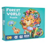 JOKO Puzzle Safari Lev 200ks + 3D zvieratká Slon, Zebra