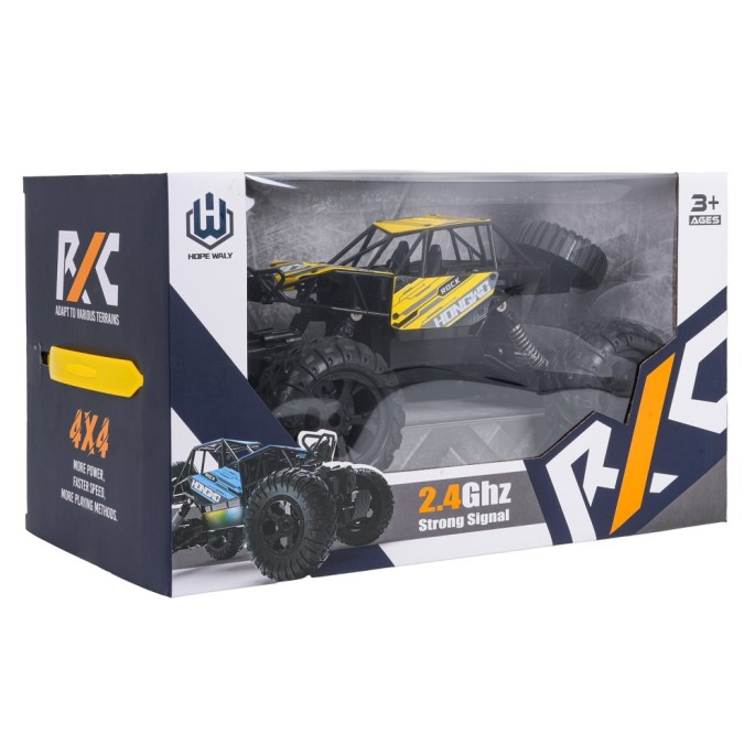 JOKO RC Kovové Auto Crawler ROCK 4x4 1:14 na diaľkové ovládanie, žlté