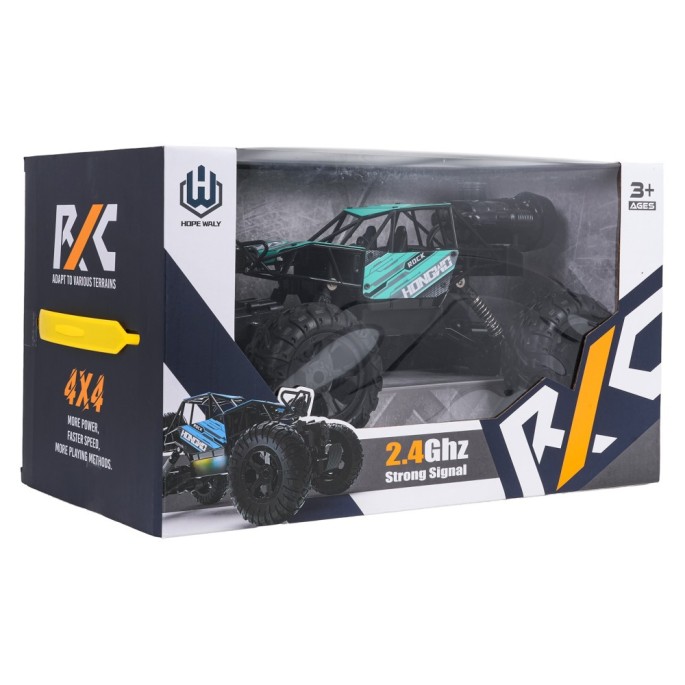JOKO RC Kovové Auto Crawler ROCK 4x4 s Dymovým efektom na diaľkové ovládanie, modré