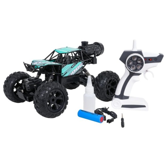 JOKO RC Kovové Auto Crawler ROCK 4x4 s Dymovým efektom na diaľkové ovládanie, modré