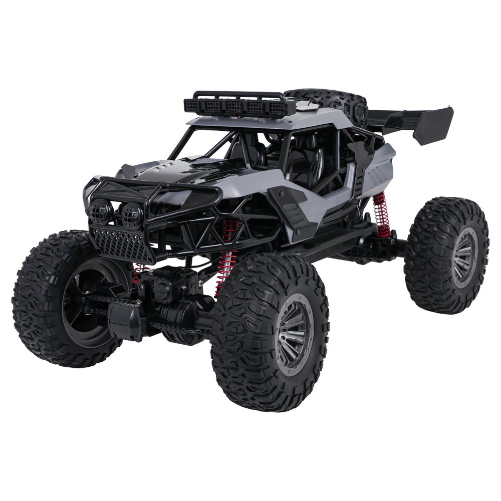 JOKO RC Veľké Kovové Auto Crawler MONSTER 1:6 na diaľkové ovládanie so svetlom, sivé