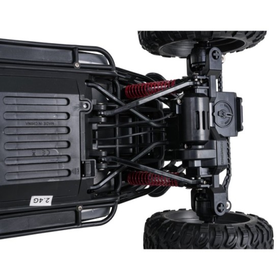 JOKO RC Veľké Kovové Auto Crawler MONSTER 1:6 na diaľkové ovládanie so svetlom, sivé