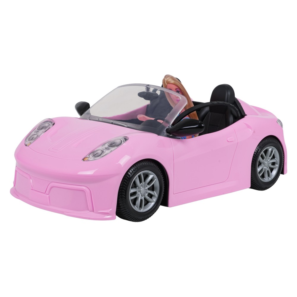 Anlily Auto Kabriolet pre bábiky Barbie, ružové