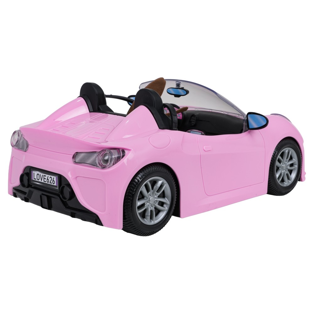 Anlily Auto Kabriolet pre bábiky Barbie, ružové