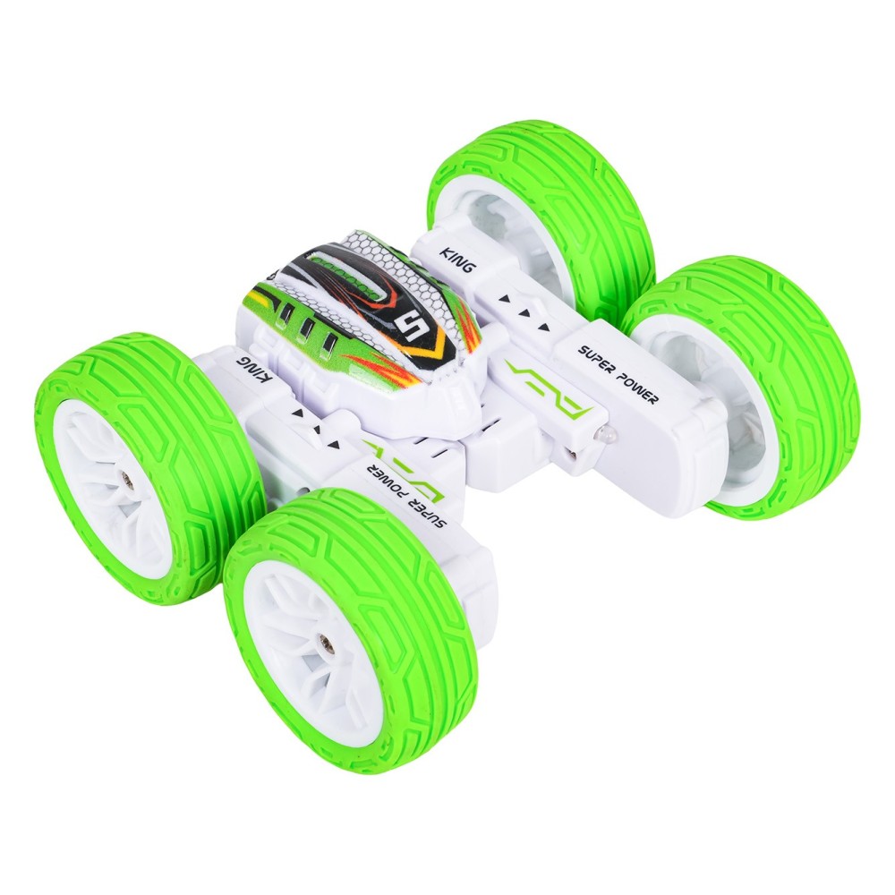 JOKO RC Kaskadérske Auto POWER STUNT, jazdí do všetkých strán so svetlom na diaľkové ovládanie, zelené