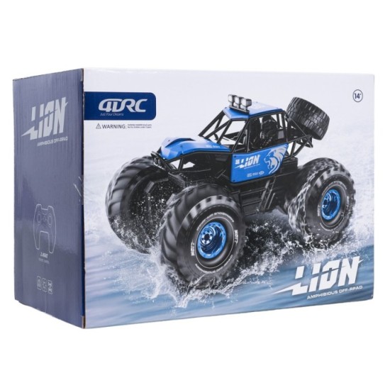JOKO RC Veľké Kovové Auto Crawler 4x4 LION s veľkými kolesami na diaľkové ovládanie, modré