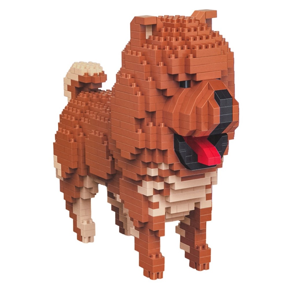 PET-DOG Techická stavebnica 3D Pes Čau-Čau 800ks