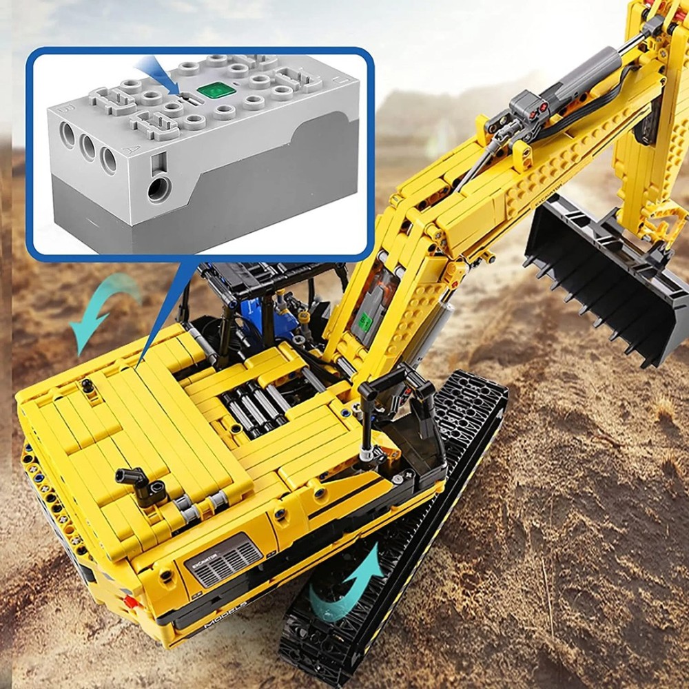 Mould King RC Stavebnica Bager 2169ks na diaľkové ovládanie + 4 motori