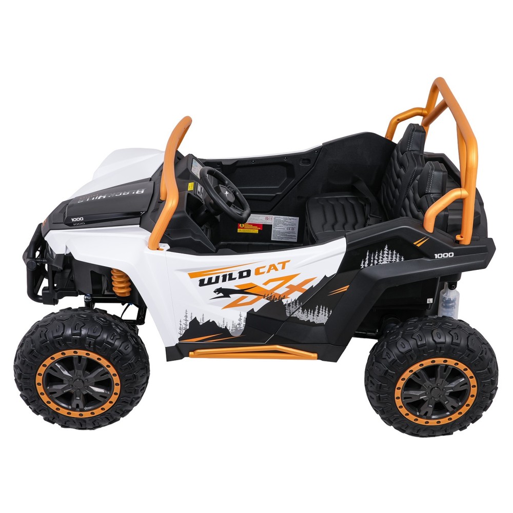 Arctic CAT Elektrické Autíčko Buggy WILDCAT XX 4x200W 24V, penové kolesá, Dvojmiestne kožené sedadlo, nosnosť 60kg, biele
