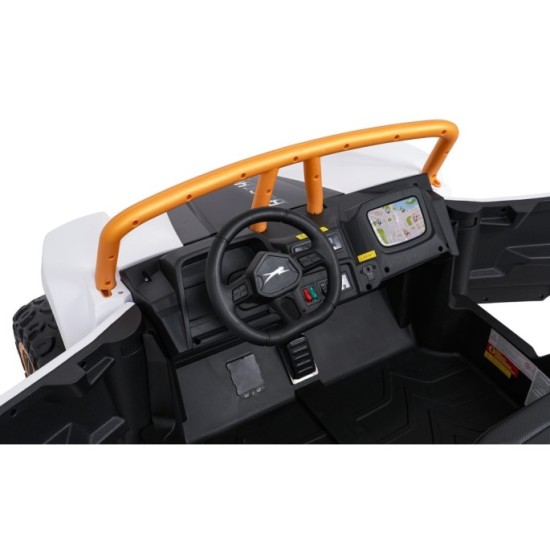 Arctic CAT Elektrické Autíčko Buggy WILDCAT XX 4x200W 24V, penové kolesá, Dvojmiestne kožené sedadlo, nosnosť 60kg, biele