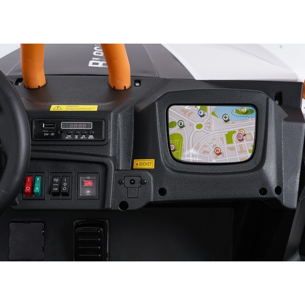Arctic CAT Elektrické Autíčko Buggy WILDCAT XX 4x200W 24V, penové kolesá, Dvojmiestne kožené sedadlo, nosnosť 60kg, biele