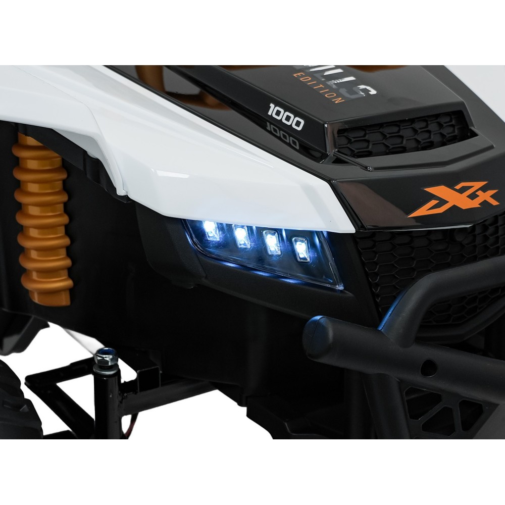Arctic CAT Elektrické Autíčko Buggy WILDCAT XX 4x200W 24V, penové kolesá, Dvojmiestne kožené sedadlo, nosnosť 60kg, biele