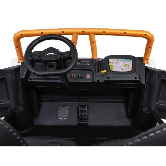 Arctic CAT Elektrické Autíčko Buggy WILDCAT XX 4x200W 24V, penové kolesá, Dvojmiestne kožené sedadlo, nosnosť 60kg, biele