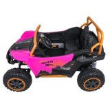 Arctic CAT Elektrické Autíčko Buggy WILDCAT XX 4x200W 24V, penové kolesá, Dvojmiestne kožené sedadlo, nosnosť 60kg, ružové