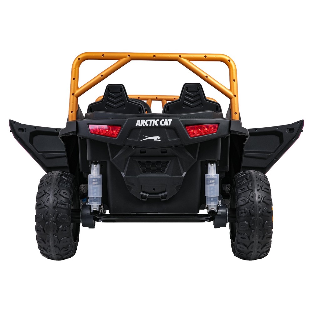Arctic CAT Elektrické Autíčko Buggy WILDCAT XX 4x200W 24V, penové kolesá, Dvojmiestne kožené sedadlo, nosnosť 60kg, ružové