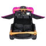 Arctic CAT Elektrické Autíčko Buggy WILDCAT XX 4x200W 24V, penové kolesá, Dvojmiestne kožené sedadlo, nosnosť 60kg, ružové
