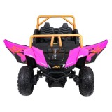 Arctic CAT Elektrické Autíčko Buggy WILDCAT XX 4x200W 24V, penové kolesá, Dvojmiestne kožené sedadlo, nosnosť 60kg, ružové
