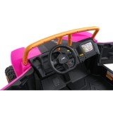 Arctic CAT Elektrické Autíčko Buggy WILDCAT XX 4x200W 24V, penové kolesá, Dvojmiestne kožené sedadlo, nosnosť 60kg, ružové