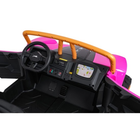 Arctic CAT Elektrické Autíčko Buggy WILDCAT XX 4x200W 24V, penové kolesá, Dvojmiestne kožené sedadlo, nosnosť 60kg, ružové