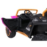 Arctic CAT Elektrické Autíčko Buggy WILDCAT XX 4x200W 24V, penové kolesá, Dvojmiestne kožené sedadlo, nosnosť 60kg, ružové