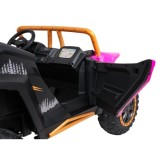 Arctic CAT Elektrické Autíčko Buggy WILDCAT XX 4x200W 24V, penové kolesá, Dvojmiestne kožené sedadlo, nosnosť 60kg, ružové