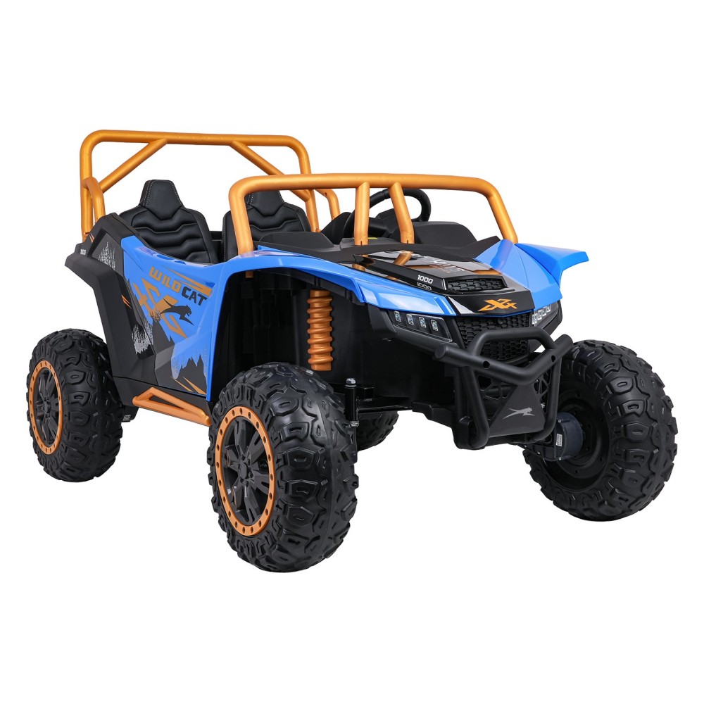 Arctic CAT Elektrické Autíčko Buggy WILDCAT XX 4x200W 24V, penové kolesá, Dvojmiestne kožené sedadlo, nosnosť 60kg, modré