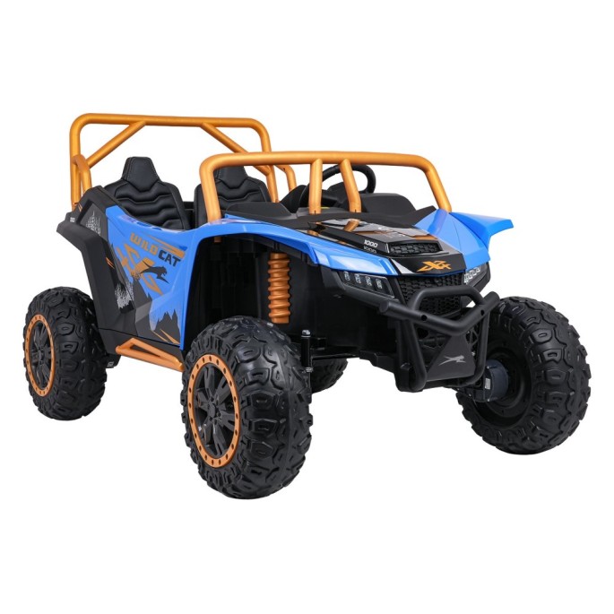 Arctic CAT Elektrické Autíčko Buggy WILDCAT XX 4x200W 24V, penové kolesá, Dvojmiestne kožené sedadlo, nosnosť 60kg, modré