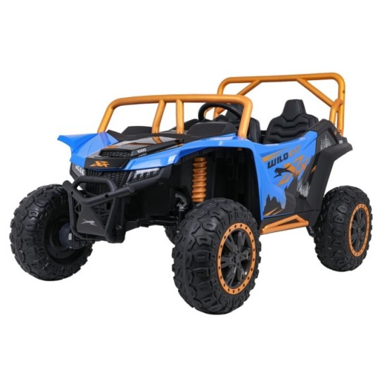 Arctic CAT Elektrické Autíčko Buggy WILDCAT XX 4x200W 24V, penové kolesá, Dvojmiestne kožené sedadlo, nosnosť 60kg, modré
