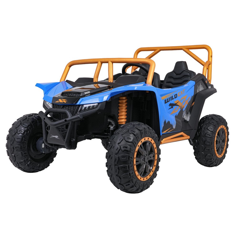Arctic CAT Elektrické Autíčko Buggy WILDCAT XX 4x200W 24V, penové kolesá, Dvojmiestne kožené sedadlo, nosnosť 60kg, modré