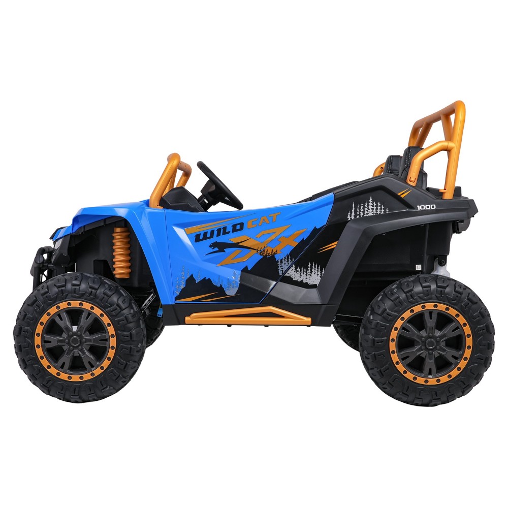 Arctic CAT Elektrické Autíčko Buggy WILDCAT XX 4x200W 24V, penové kolesá, Dvojmiestne kožené sedadlo, nosnosť 60kg, modré