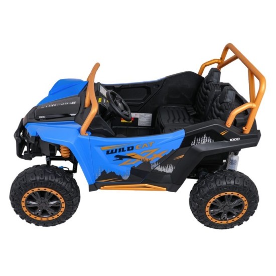 Arctic CAT Elektrické Autíčko Buggy WILDCAT XX 4x200W 24V, penové kolesá, Dvojmiestne kožené sedadlo, nosnosť 60kg, modré