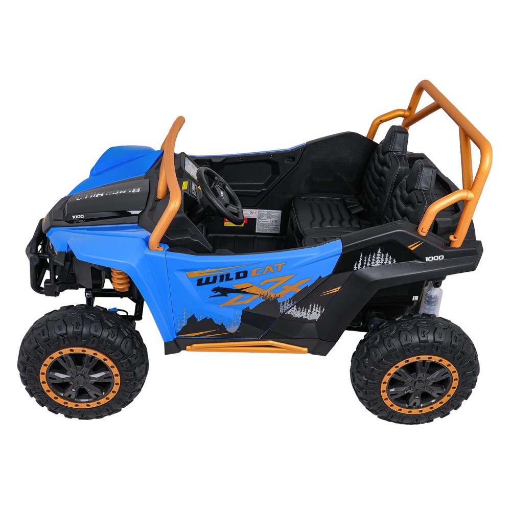 Arctic CAT Elektrické Autíčko Buggy WILDCAT XX 4x200W 24V, penové kolesá, Dvojmiestne kožené sedadlo, nosnosť 60kg, modré