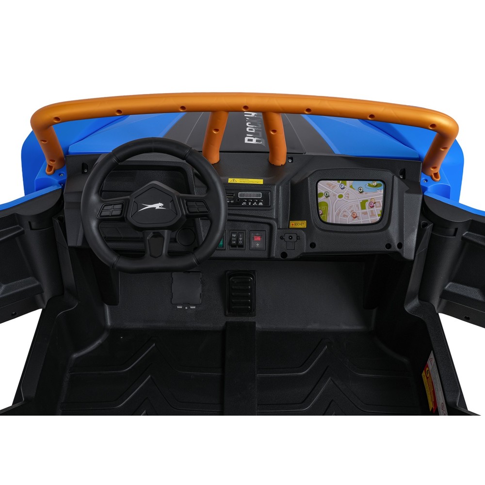 Arctic CAT Elektrické Autíčko Buggy WILDCAT XX 4x200W 24V, penové kolesá, Dvojmiestne kožené sedadlo, nosnosť 60kg, modré