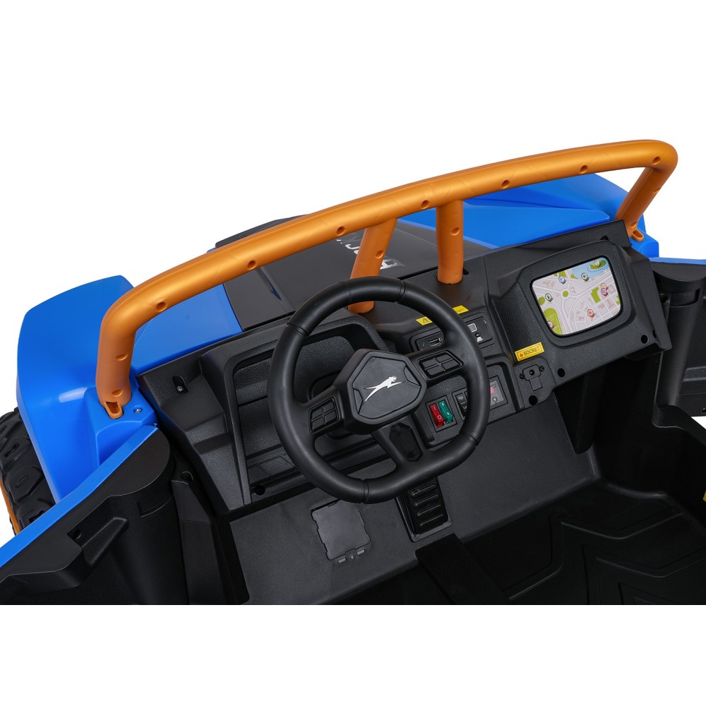Arctic CAT Elektrické Autíčko Buggy WILDCAT XX 4x200W 24V, penové kolesá, Dvojmiestne kožené sedadlo, nosnosť 60kg, modré
