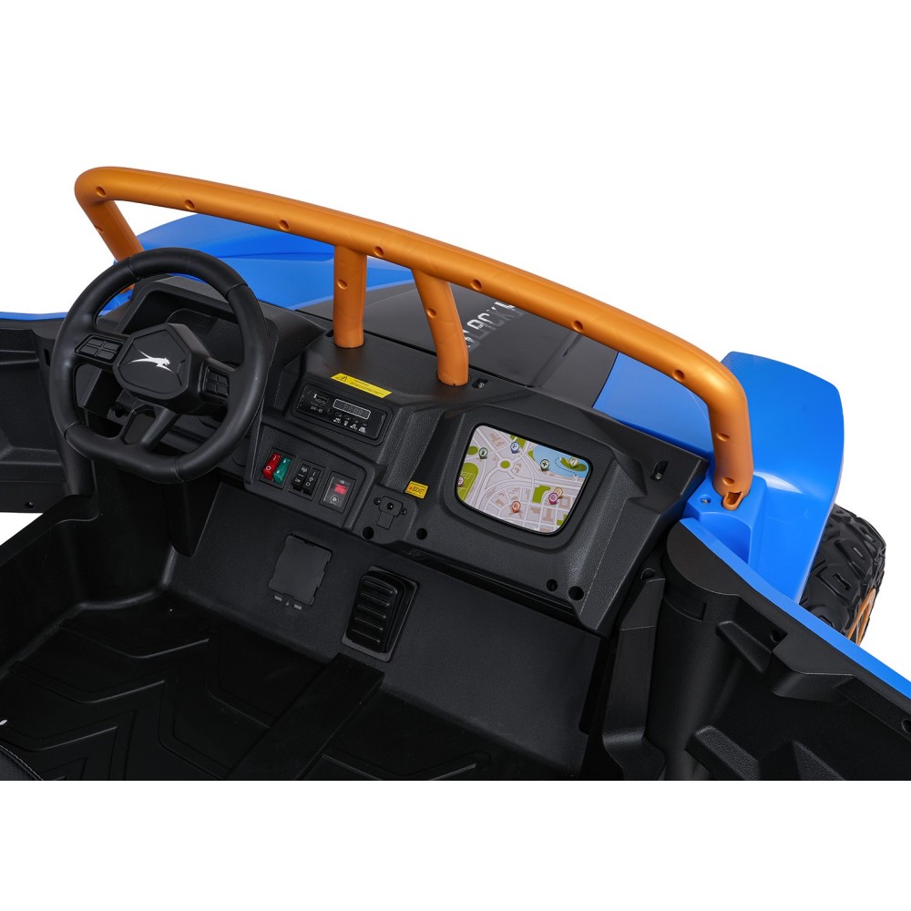 Arctic CAT Elektrické Autíčko Buggy WILDCAT XX 4x200W 24V, penové kolesá, Dvojmiestne kožené sedadlo, nosnosť 60kg, modré