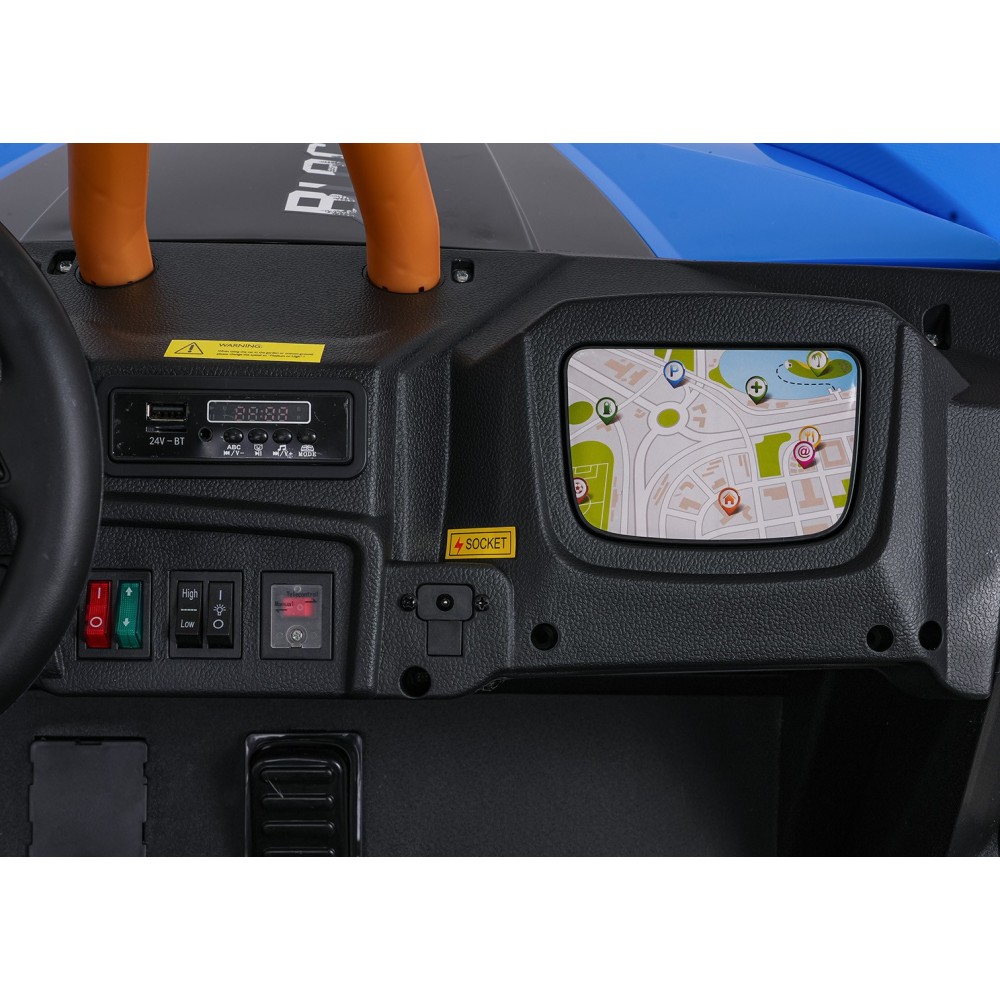 Arctic CAT Elektrické Autíčko Buggy WILDCAT XX 4x200W 24V, penové kolesá, Dvojmiestne kožené sedadlo, nosnosť 60kg, modré