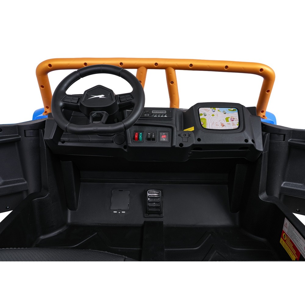 Arctic CAT Elektrické Autíčko Buggy WILDCAT XX 4x200W 24V, penové kolesá, Dvojmiestne kožené sedadlo, nosnosť 60kg, modré