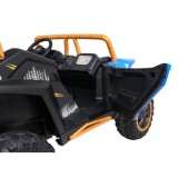 Arctic CAT Elektrické Autíčko Buggy WILDCAT XX 4x200W 24V, penové kolesá, Dvojmiestne kožené sedadlo, nosnosť 60kg, modré