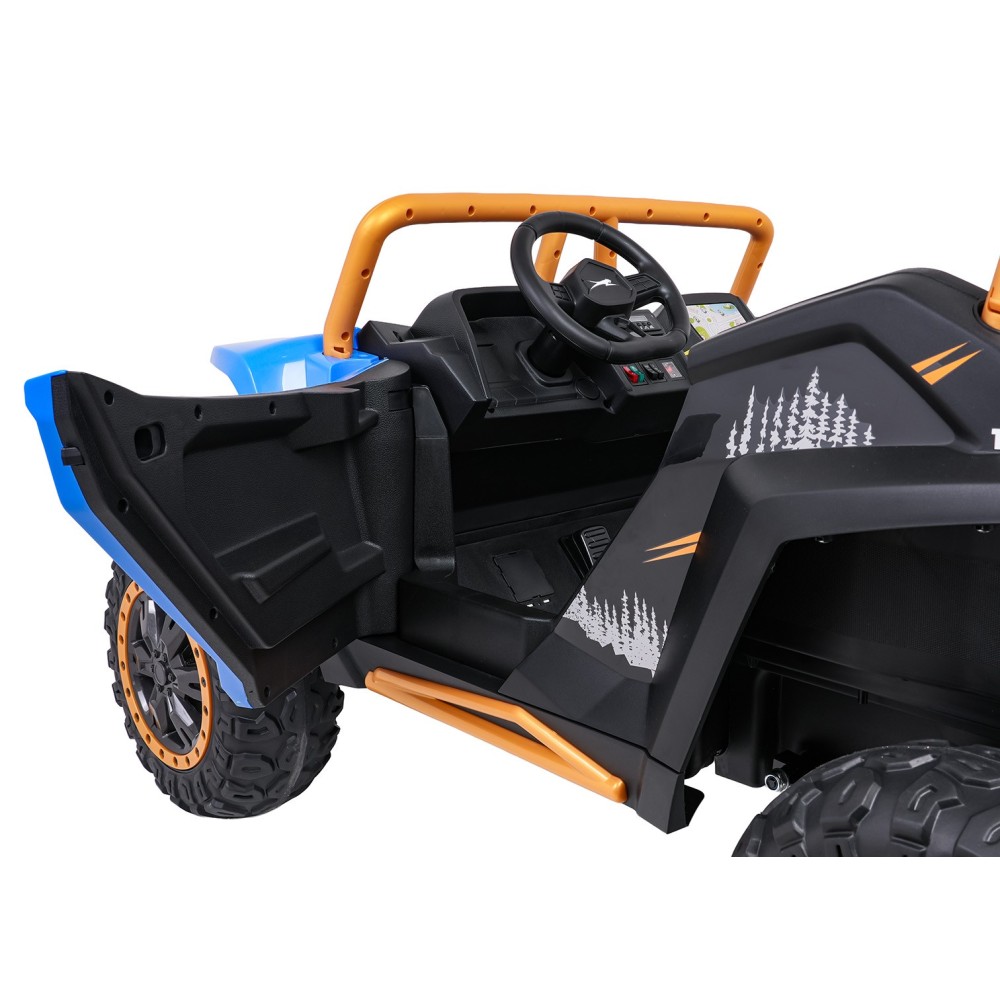 Arctic CAT Elektrické Autíčko Buggy WILDCAT XX 4x200W 24V, penové kolesá, Dvojmiestne kožené sedadlo, nosnosť 60kg, modré