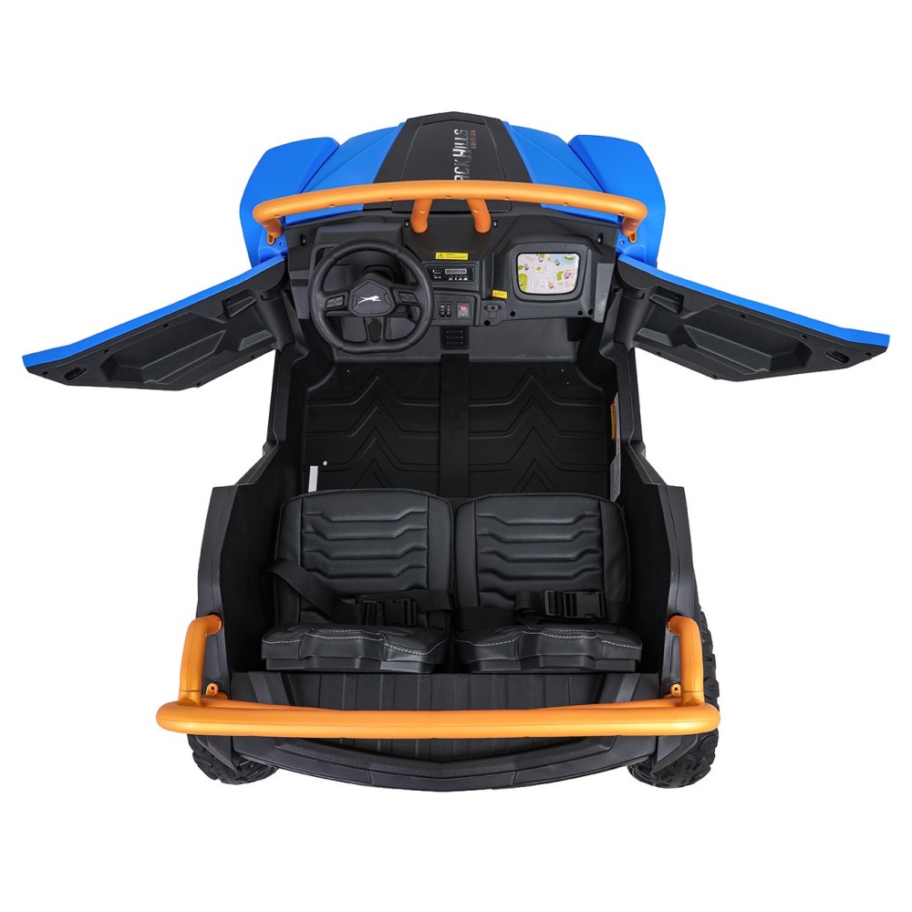Arctic CAT Elektrické Autíčko Buggy WILDCAT XX 4x200W 24V, penové kolesá, Dvojmiestne kožené sedadlo, nosnosť 60kg, modré