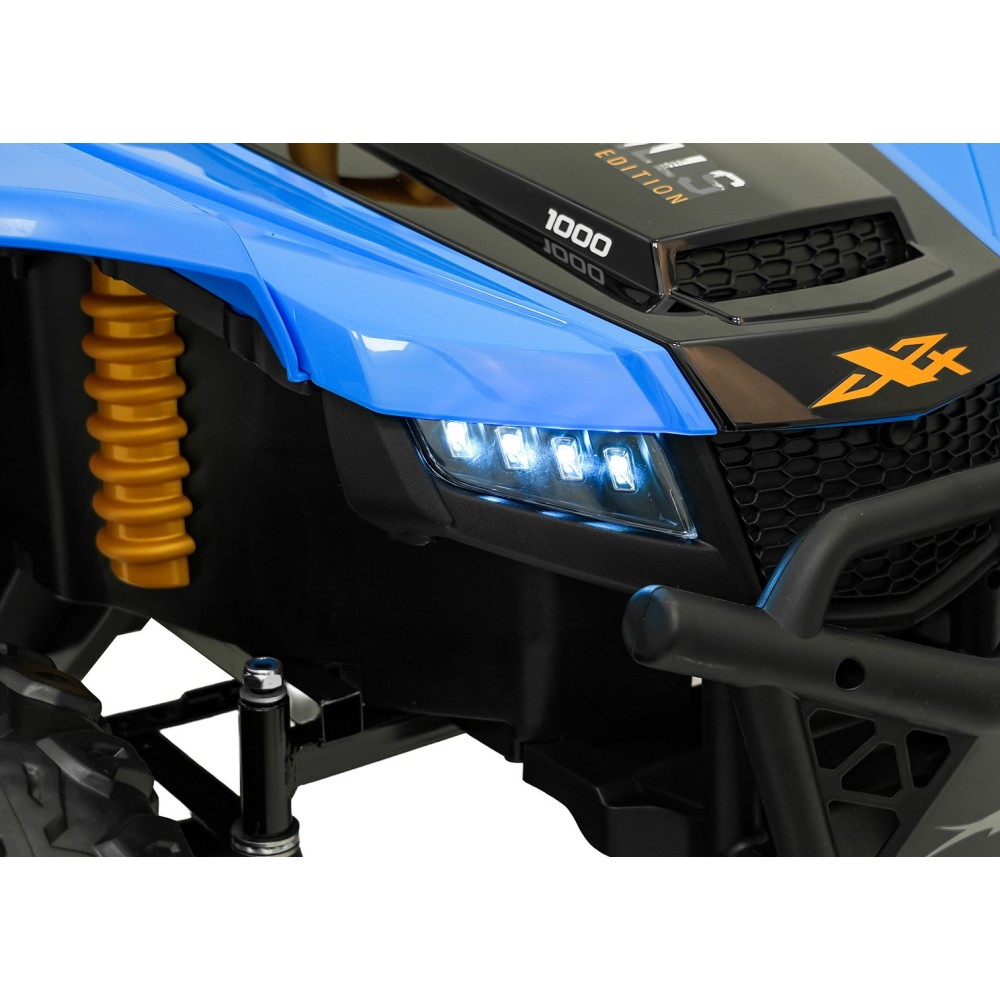 Arctic CAT Elektrické Autíčko Buggy WILDCAT XX 4x200W 24V, penové kolesá, Dvojmiestne kožené sedadlo, nosnosť 60kg, modré