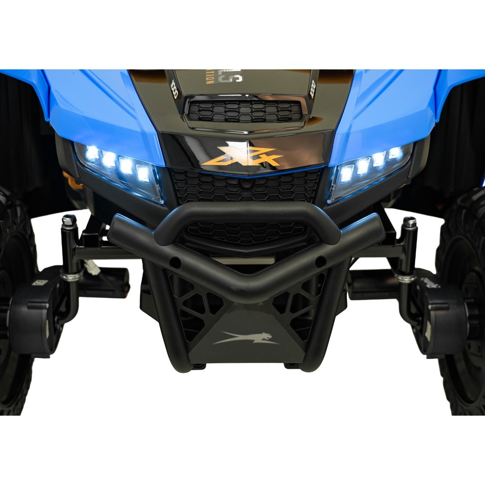 Arctic CAT Elektrické Autíčko Buggy WILDCAT XX 4x200W 24V, penové kolesá, Dvojmiestne kožené sedadlo, nosnosť 60kg, modré