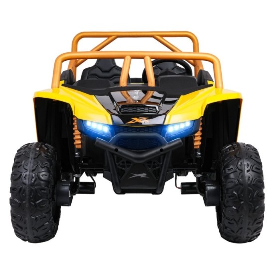 Arctic CAT Elektrické Autíčko Buggy WILDCAT XX 4x200W 24V, penové kolesá, Dvojmiestne kožené sedadlo, nosnosť 60kg, žlté