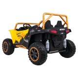 Arctic CAT Elektrické Autíčko Buggy WILDCAT XX 4x200W 24V, penové kolesá, Dvojmiestne kožené sedadlo, nosnosť 60kg, žlté
